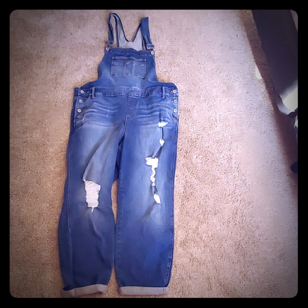 Jean Cropped OverAlls